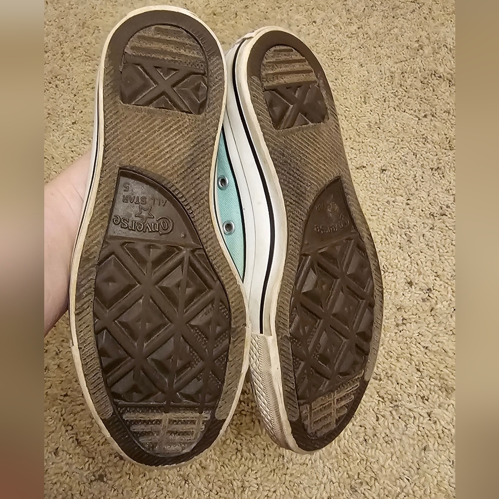 Mint colored Converse